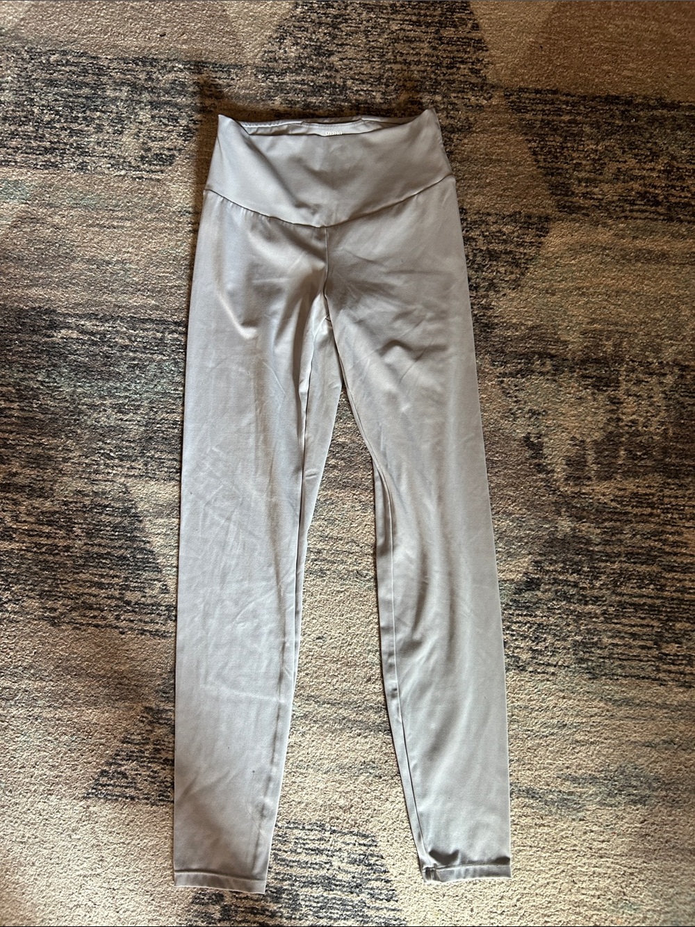 High-Waist Light Gray Women's Leggings